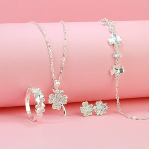 bộ trang sức bạc
