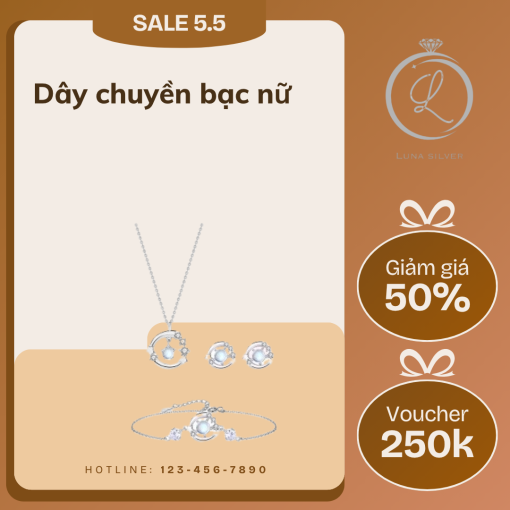 dây chuyền bạc